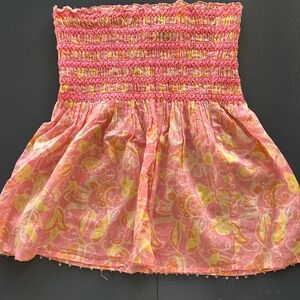 Tibi Floral Beaded Mini Skirt